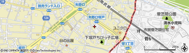 東京都稲城市矢野口574周辺の地図