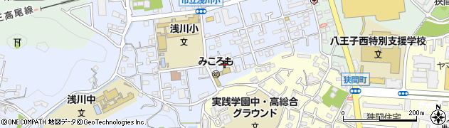 東京都八王子市初沢町1309-2周辺の地図