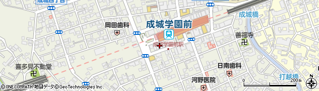 日本整顎協会　オレア成城周辺の地図