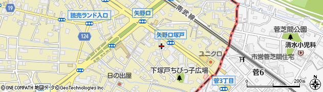 東京都稲城市矢野口579周辺の地図