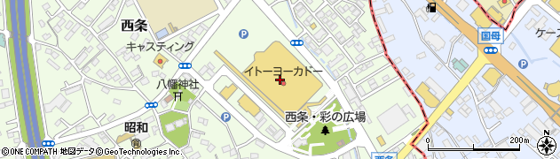 マクドナルド甲府昭和イトーヨーカドー店周辺の地図
