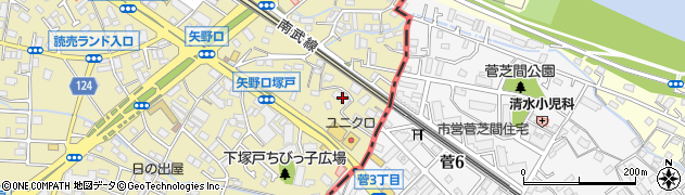 東京都稲城市矢野口478周辺の地図