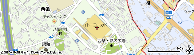 柳正堂甲府昭和　イトーヨーカドー店周辺の地図