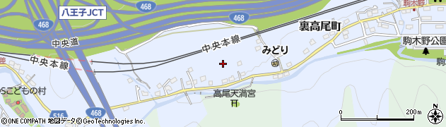 東京都八王子市裏高尾町周辺の地図