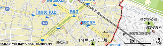 東京都稲城市矢野口583周辺の地図
