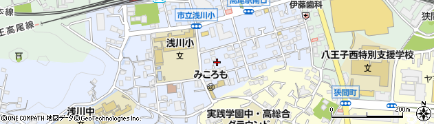 東京都八王子市初沢町1304-3周辺の地図