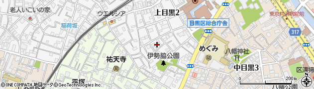 東京都目黒区上目黒2丁目35周辺の地図