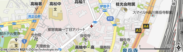 伊皿子マンシヨン管理事務所周辺の地図