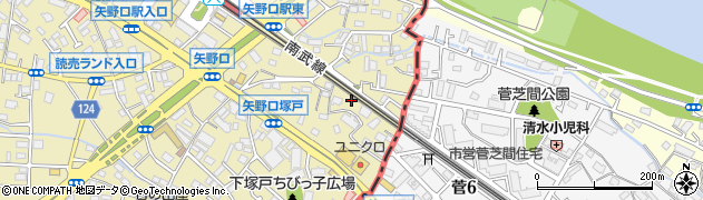 東京都稲城市矢野口470周辺の地図