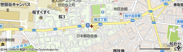 カギのアシスト２４世田谷本店周辺の地図