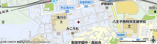 東京都八王子市初沢町1306-12周辺の地図