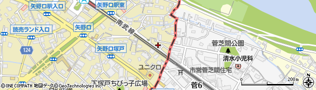 東京都稲城市矢野口472周辺の地図