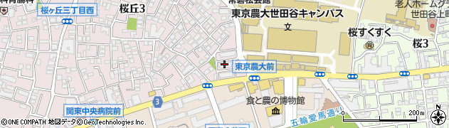 東京都世田谷区桜丘3丁目4周辺の地図