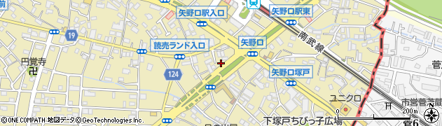 東京都稲城市矢野口624-2周辺の地図