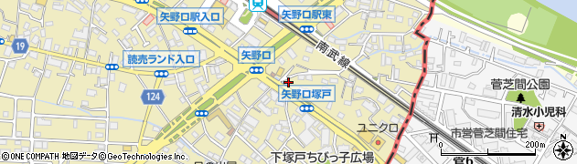 東京都稲城市矢野口433周辺の地図