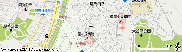 東京都多摩市連光寺2丁目68-6周辺の地図