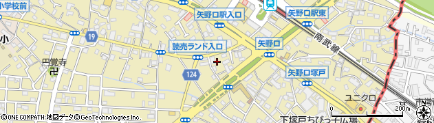 東京都稲城市矢野口672周辺の地図