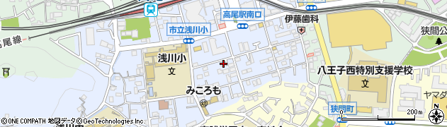 東京都八王子市初沢町1306-8周辺の地図