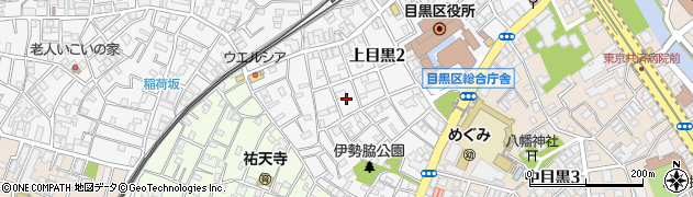 東京都目黒区上目黒2丁目36周辺の地図