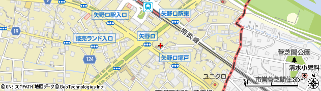 東京都稲城市矢野口432周辺の地図