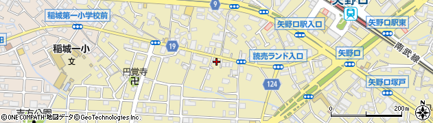 東京都稲城市矢野口1187周辺の地図