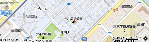今川広場公園周辺の地図