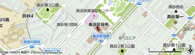 株式会社千葉興業銀行　美浜区役所派出所周辺の地図