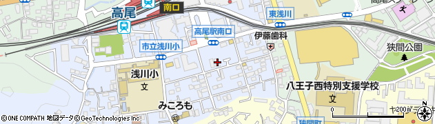 東京都八王子市初沢町1296-3周辺の地図