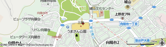 東京都稲城市向陽台周辺の地図