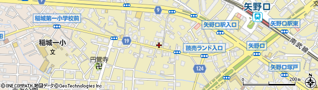 東京都稲城市矢野口773周辺の地図