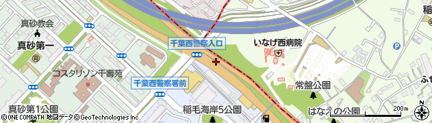 千葉街道周辺の地図