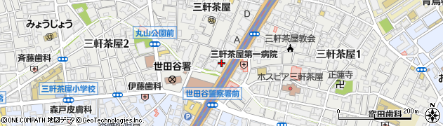 東京都世田谷区三軒茶屋2丁目2周辺の地図