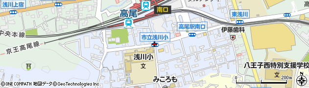 市立浅川小周辺の地図