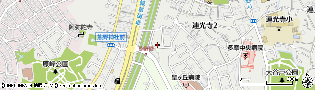 東京都多摩市連光寺2丁目74-6周辺の地図