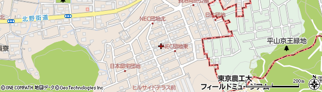 東京都八王子市長沼町周辺の地図