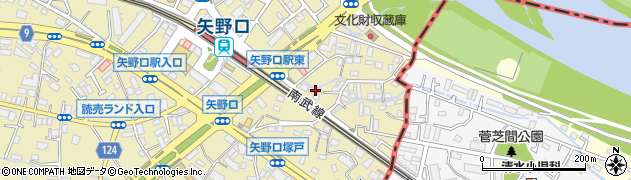 東京都稲城市矢野口337周辺の地図