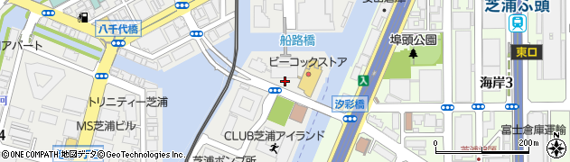 東京都港区芝浦4丁目22周辺の地図