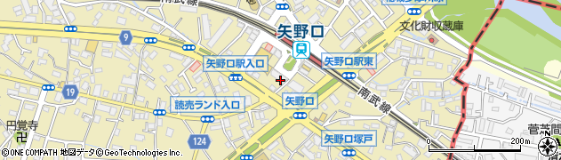 東京都稲城市矢野口222周辺の地図