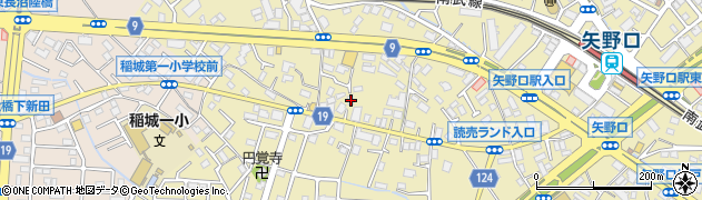東京都稲城市矢野口817周辺の地図