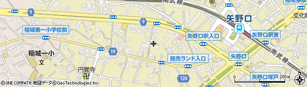 東京都稲城市矢野口737周辺の地図