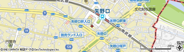 東京都稲城市矢野口220周辺の地図