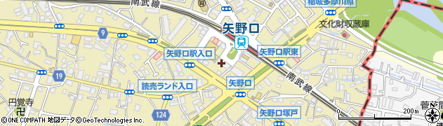 東京都稲城市矢野口221周辺の地図