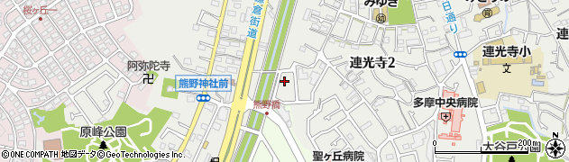 東京都多摩市連光寺2丁目74-16周辺の地図