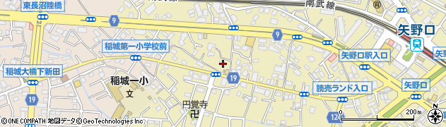 東京都稲城市矢野口864周辺の地図