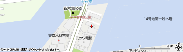 東京都江東区新木場2丁目2周辺の地図