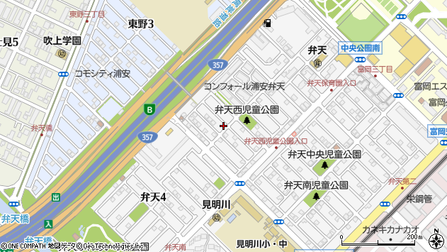 〒279-0026 千葉県浦安市弁天の地図