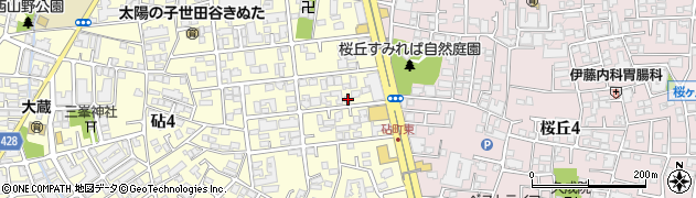 東京都世田谷区砧2丁目4-5周辺の地図