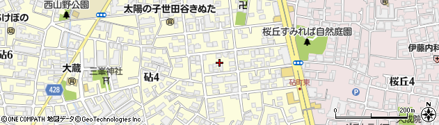 東京都世田谷区砧2丁目3周辺の地図