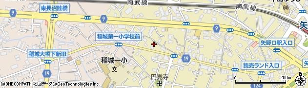 東京都稲城市矢野口1004周辺の地図