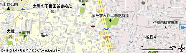 東京都世田谷区砧2丁目4周辺の地図